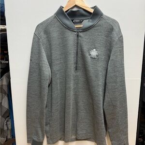 Men's Classic Gray Zip-Up Sweater Royal Ottawa Golf Club